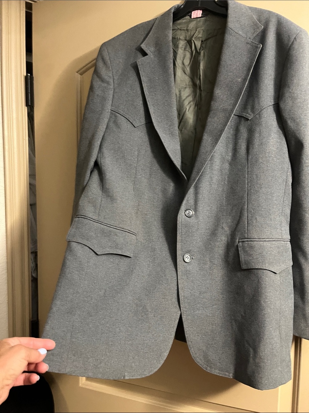 Vintage western Levi's Men's Gray Sport Coat Blazer